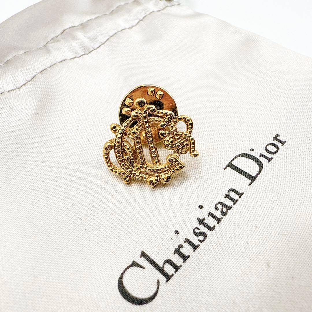 2726 極美品✨Dior　ピンブローチ　CD　ロゴ　希少　刻印