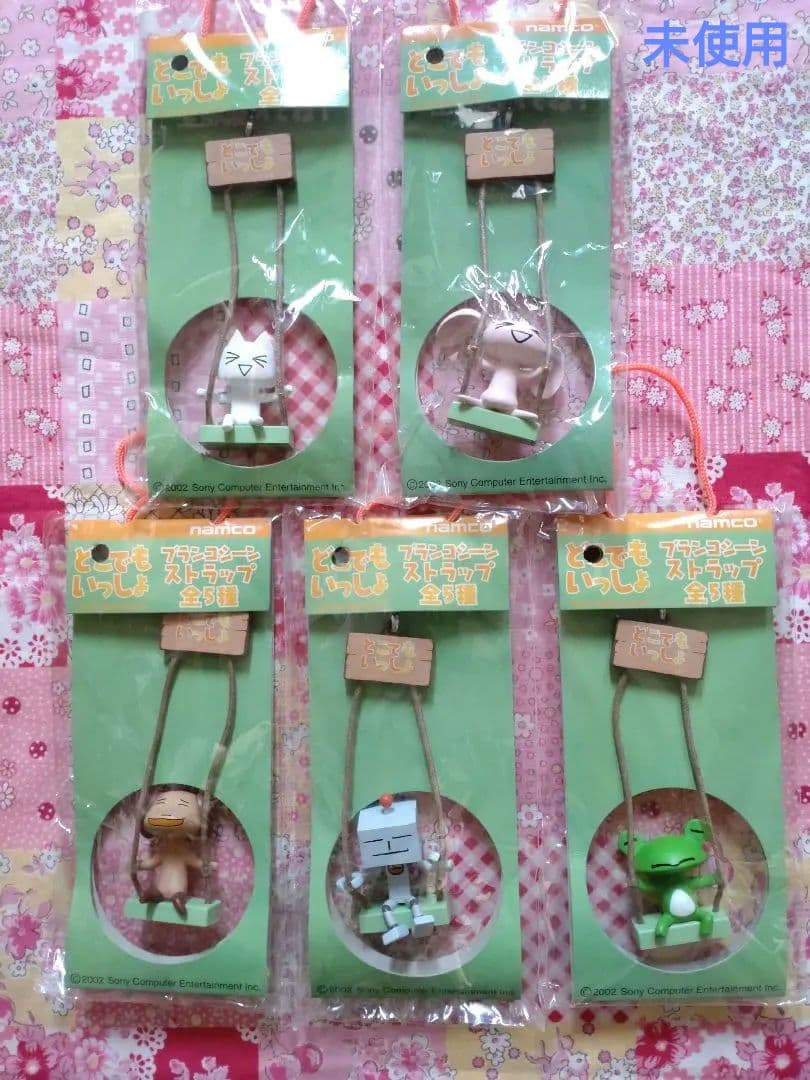 どこでもいっしょ ブランコシーンストラップ 全5種 レア 希少 コンプセット 鉄棒ブランコポップンロール | ジョブオリジナル（Job Original