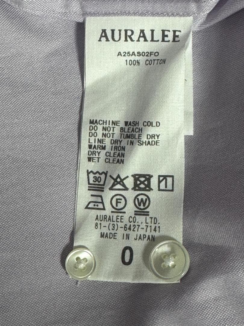 オーラリー 2025 FINX OX CHAMBRAY SHIRT サイズ0 - メルカリ