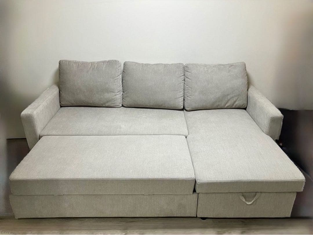 ニトリ 布張りカウチソファーベット(ノアーク2 GY) - メルカリ