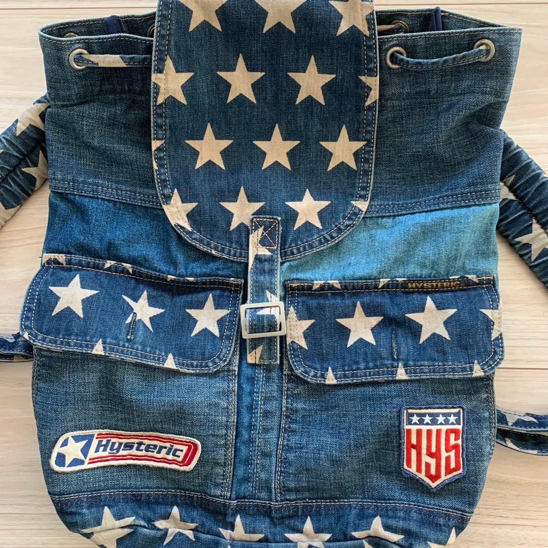 希少】ヒステリックグラマー 星柄 デニム リュック バックパック