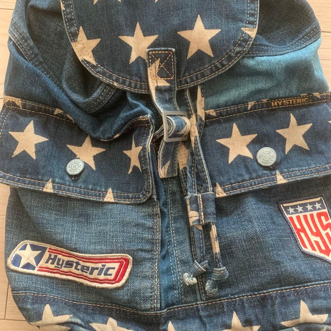 希少】ヒステリックグラマー 星柄 デニム リュック バックパック