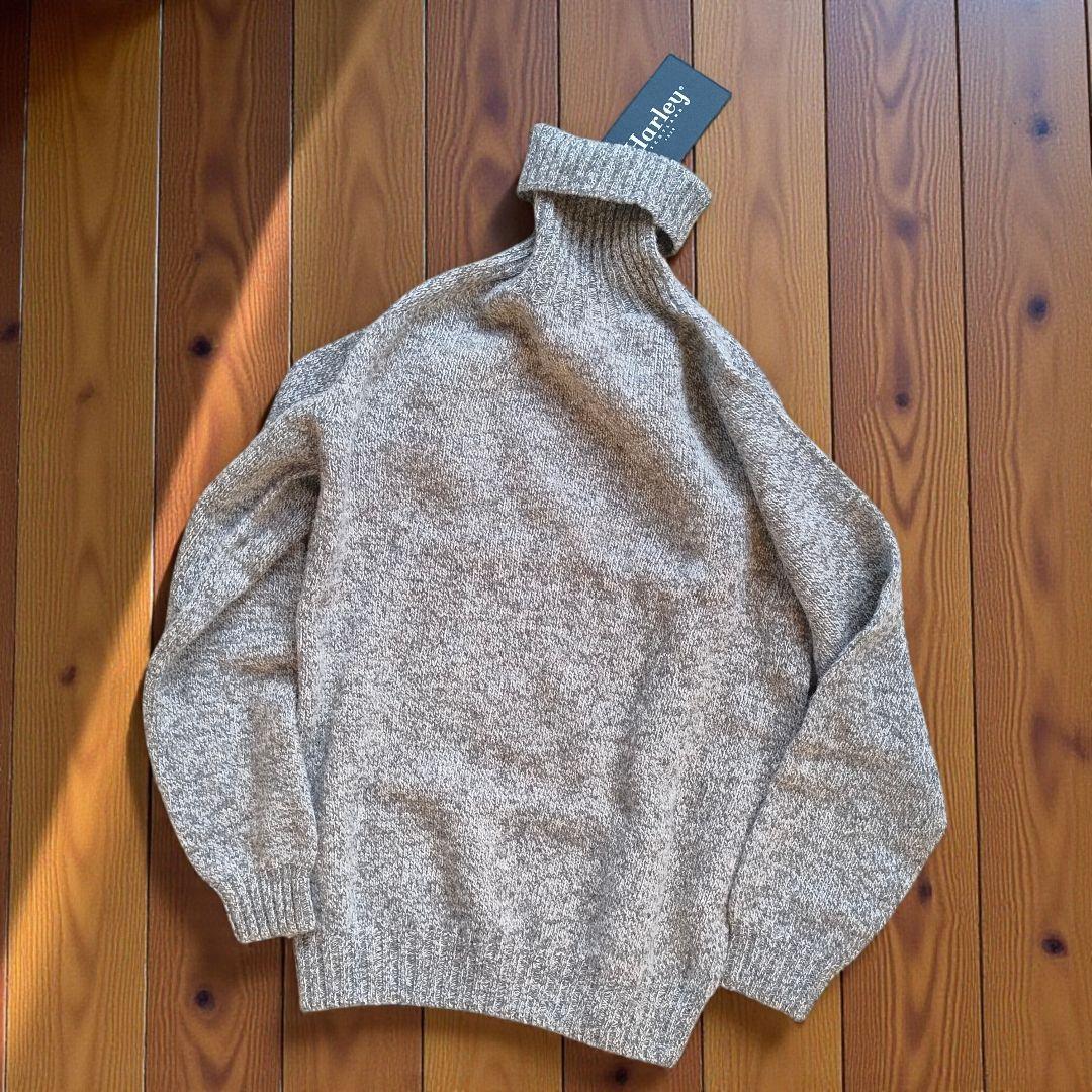 【新品未使用】HARLEY OF SCOTLAND タートルネックセーター40