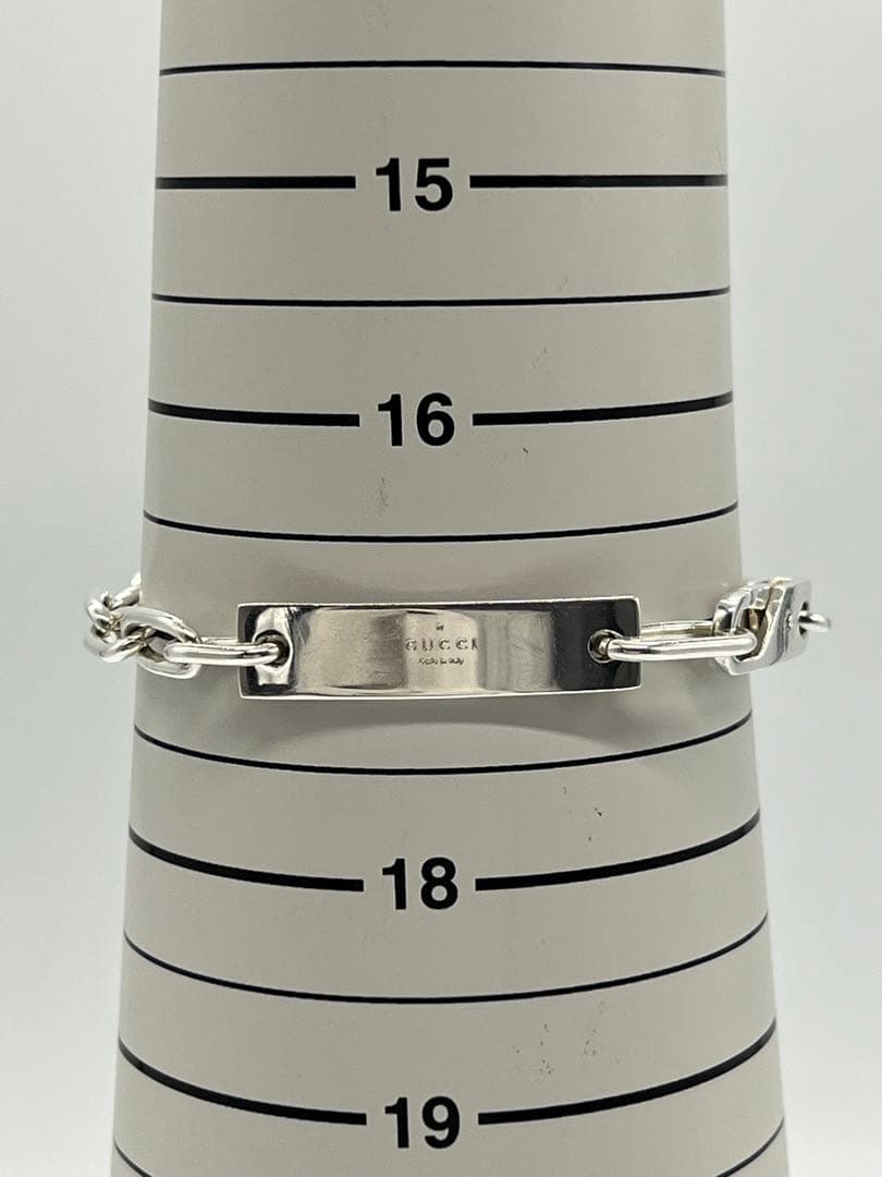 グッチ GUCCI IDプレート オーバルチェーン ブレスレット SV925 - メルカリ