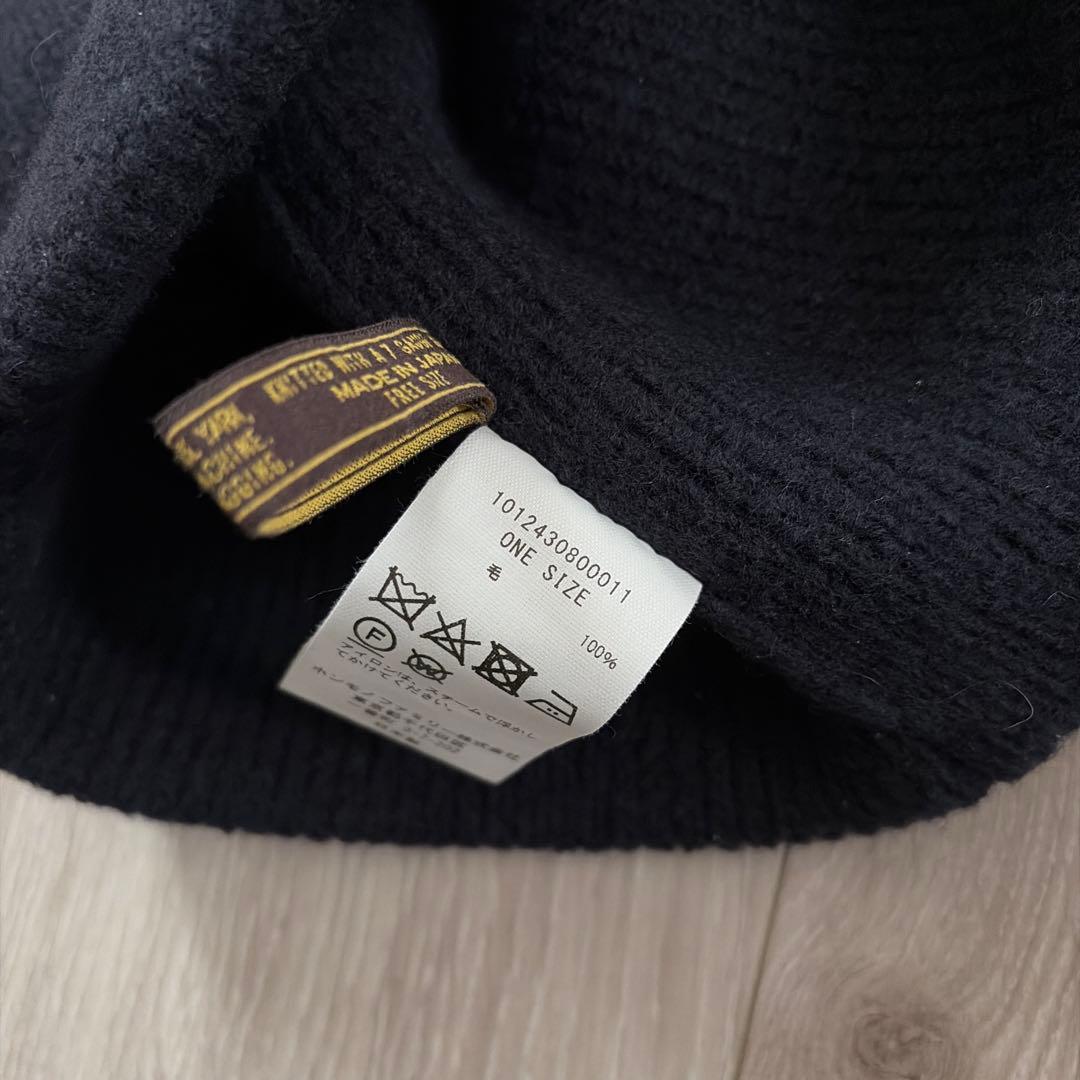 DIE DREI BERGE WOOL BEANIE ネイビー - メルカリ