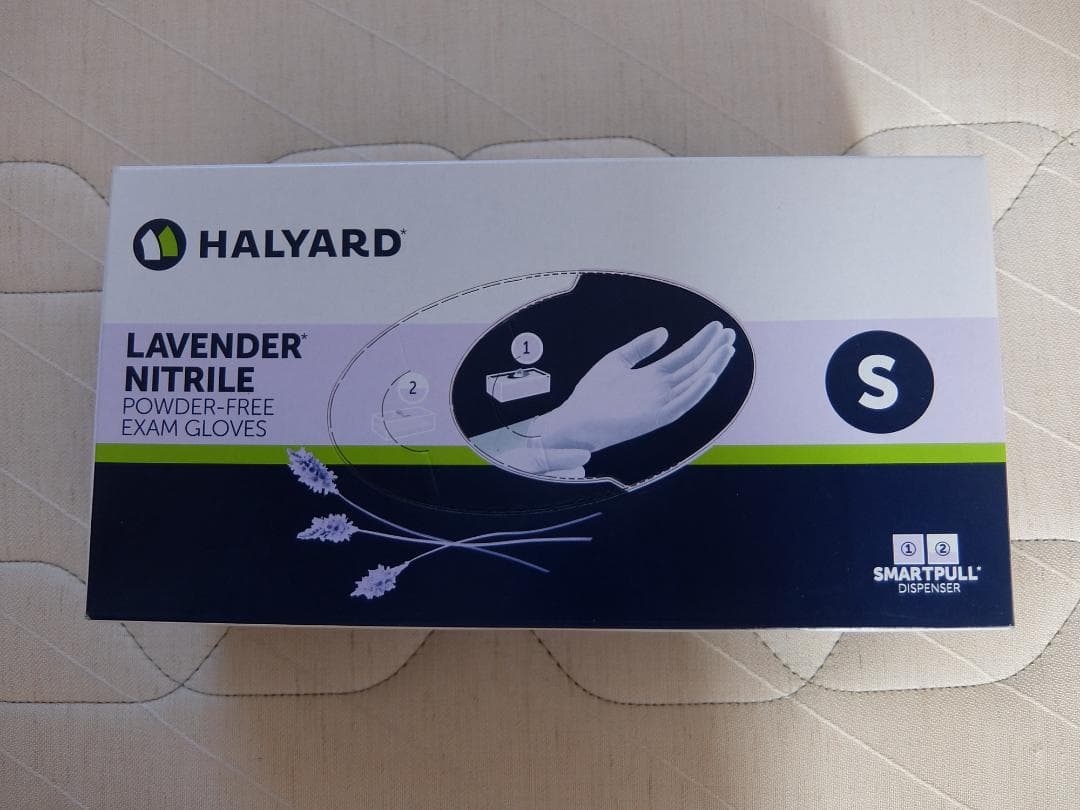 HALYARD ラベンダー歯科グラブSサイズ 250枚を４箱輸入品