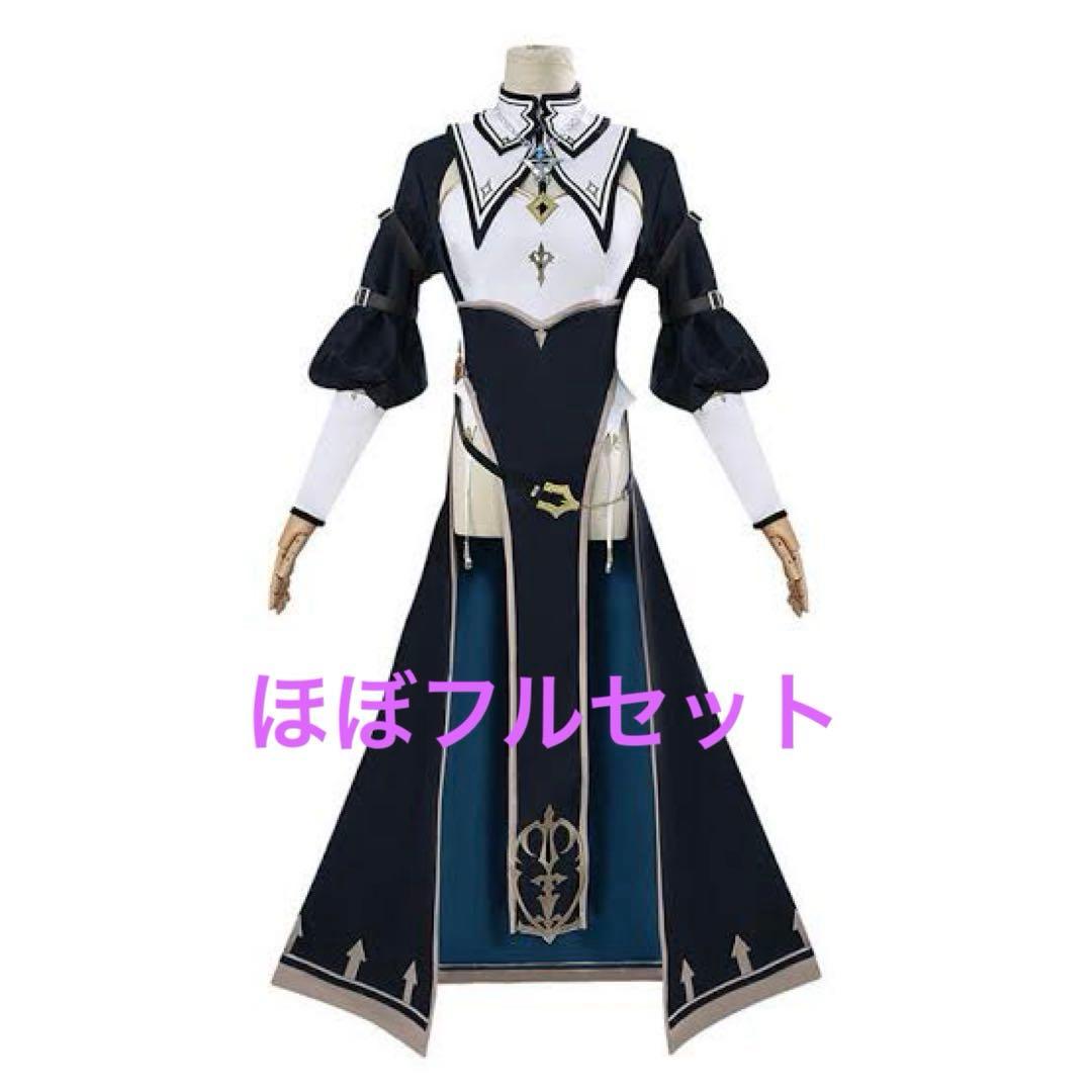 白銀ノエル コスプレ 衣装 シスター フルセット バーチャルYouTuber VTuber 白銀ノエル シスター×黒騎士 コスプレ衣装