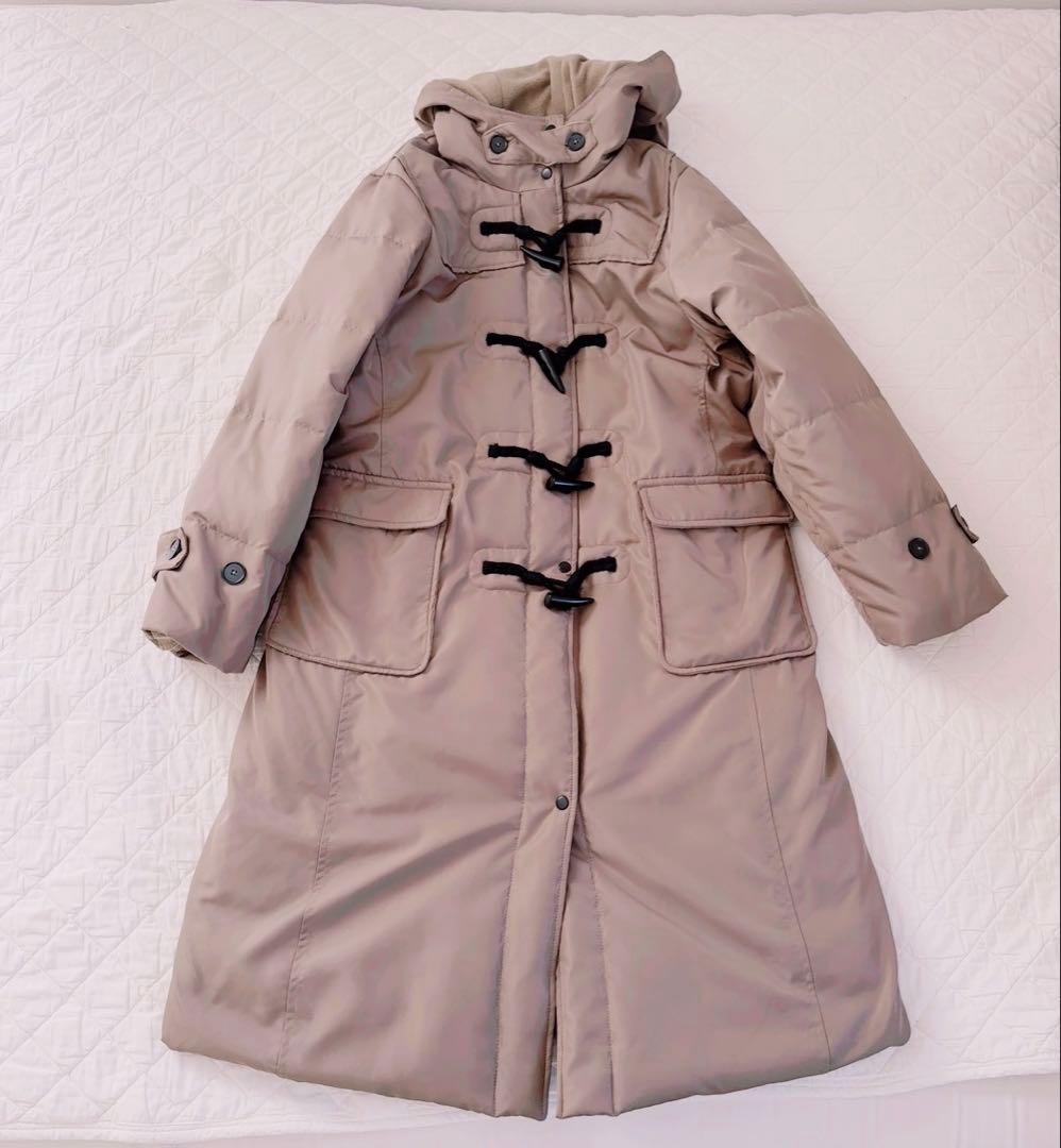 リブインコンフォート くぼっち 撥水ロングダッフルダウンコート M