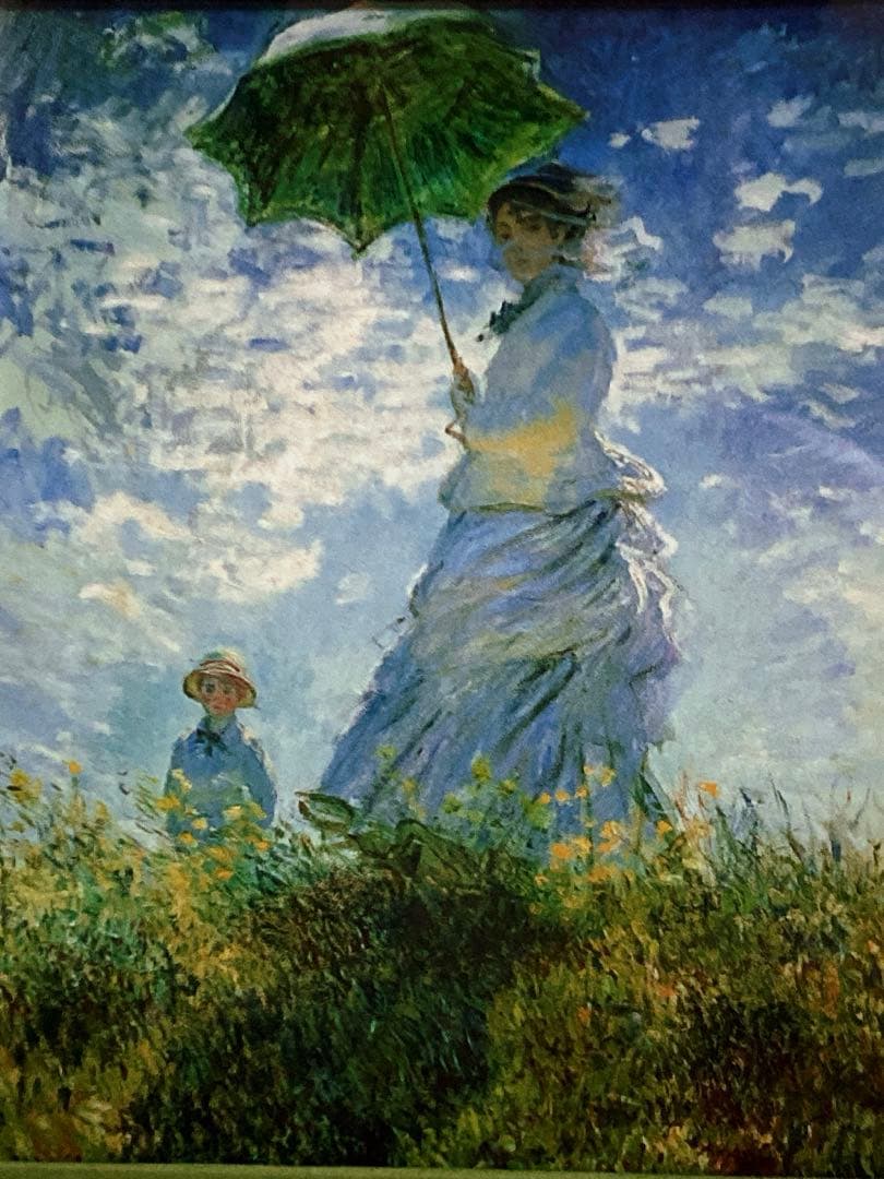 クロード・モネ「日傘を持つ女性」複製アートパネル クロード・モネ 絵画 日傘をさす女 アートポスター 【複製】【アート