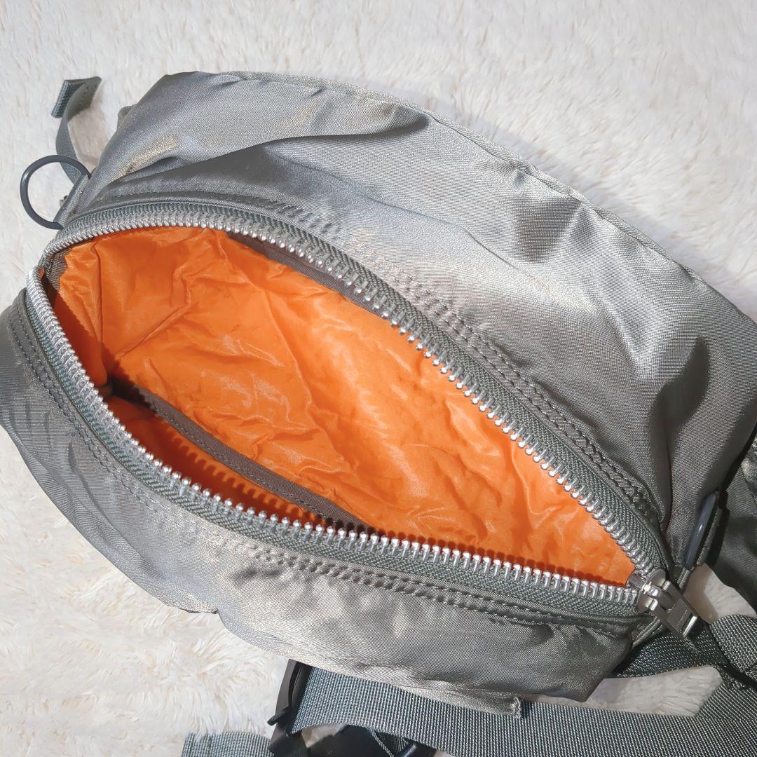 希少ほぼ未使用品！PORTER TANKER ウエストバッグ グレー 廃盤品