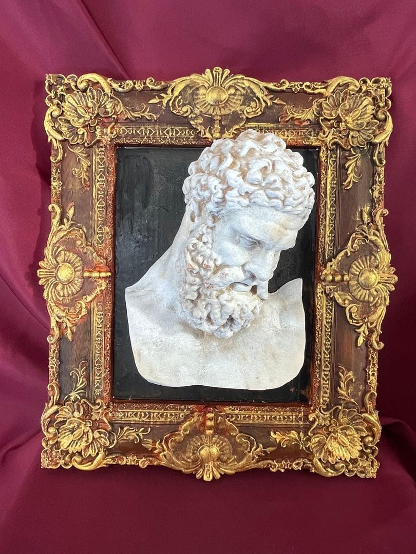 彫刻 ヘラクレス頭像Farnese Hercules Picture frame