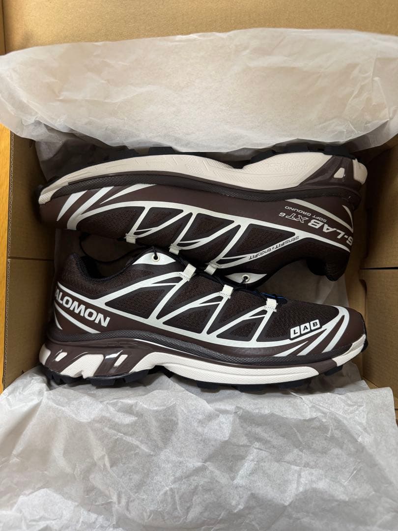 靴 SALOMON XT-6 Black Coffee