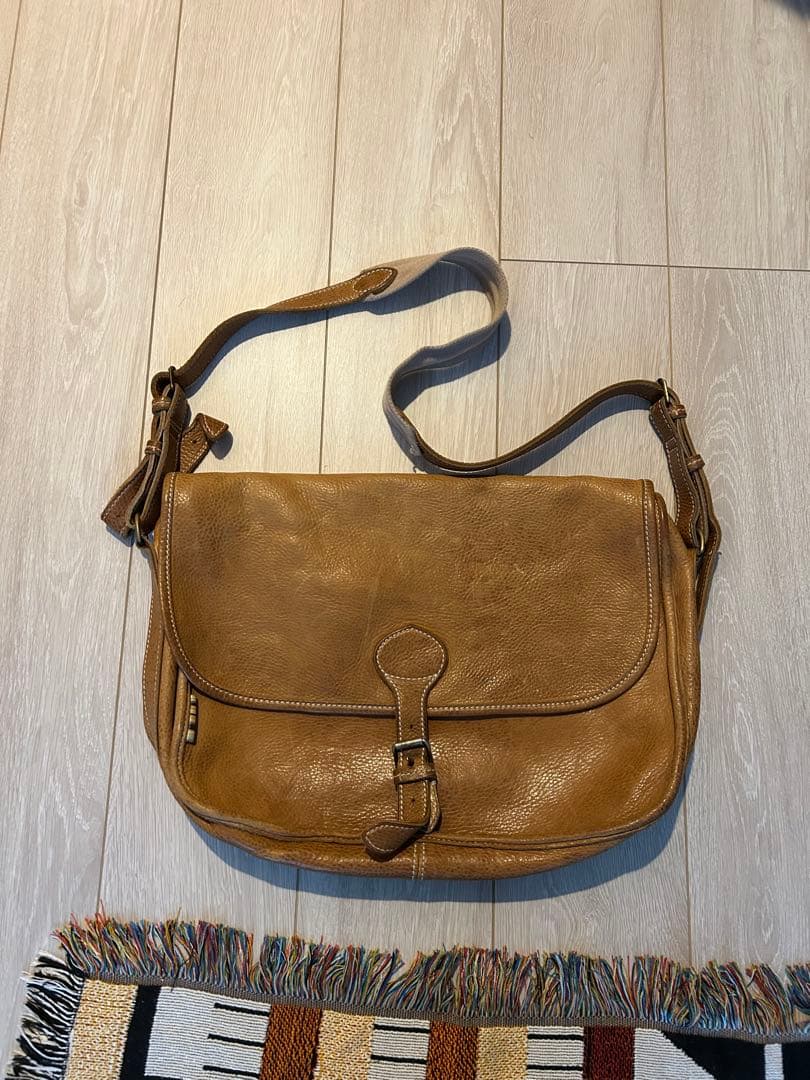 00s vintage Paul Smith レザー　メッセンジャーバッグ