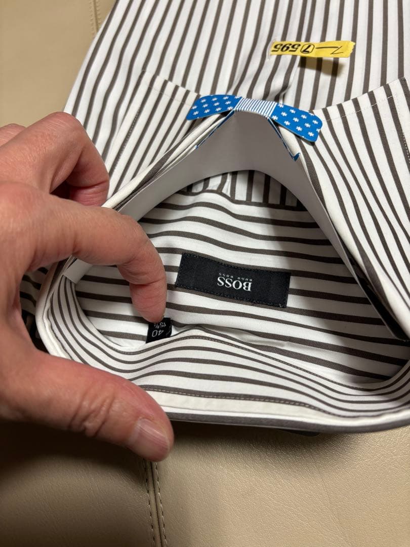 HUGO BOSS メンズドレスシャツ(L)4枚セット(1枚2,000円！) - メルカリ