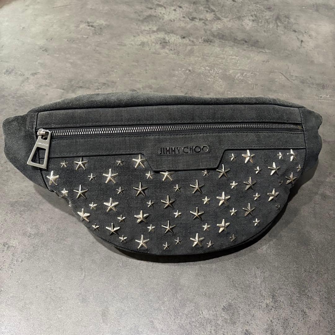 お値下げ致しました！JIMMY CHOO スタースタッズ スエード ボディバッグ