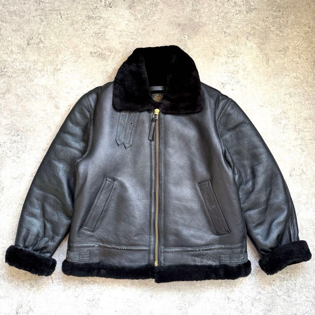 【超希少レア】名作 レザームートン B-3ジャケット
