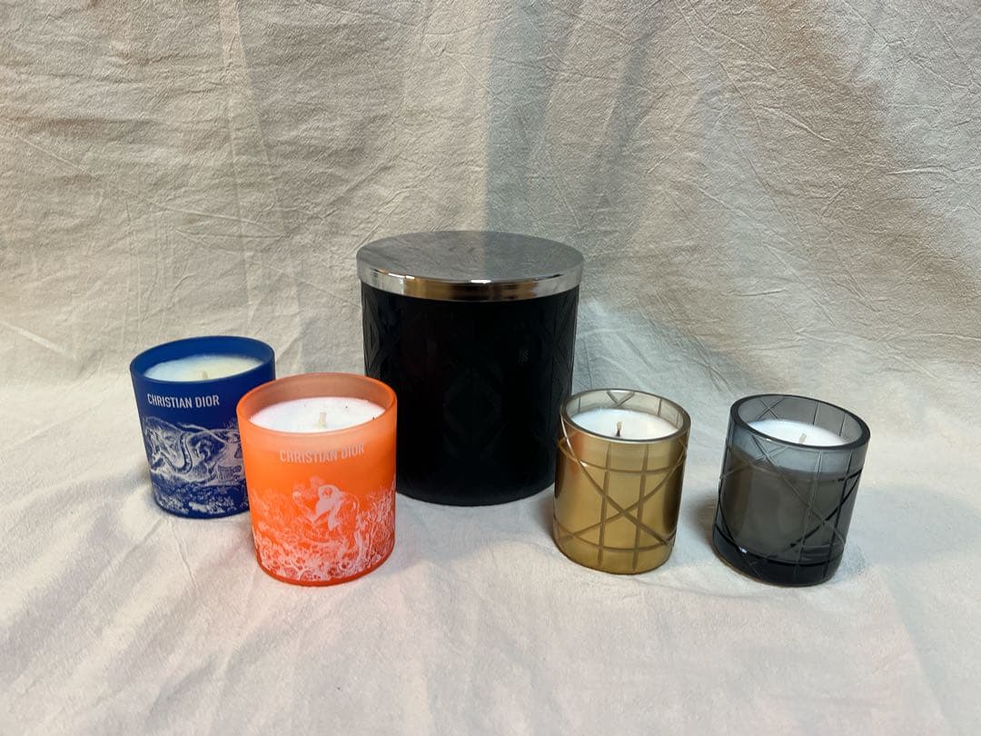 未使用品 Dior クリスチャンディオール アロマキャンドル5点セットF24