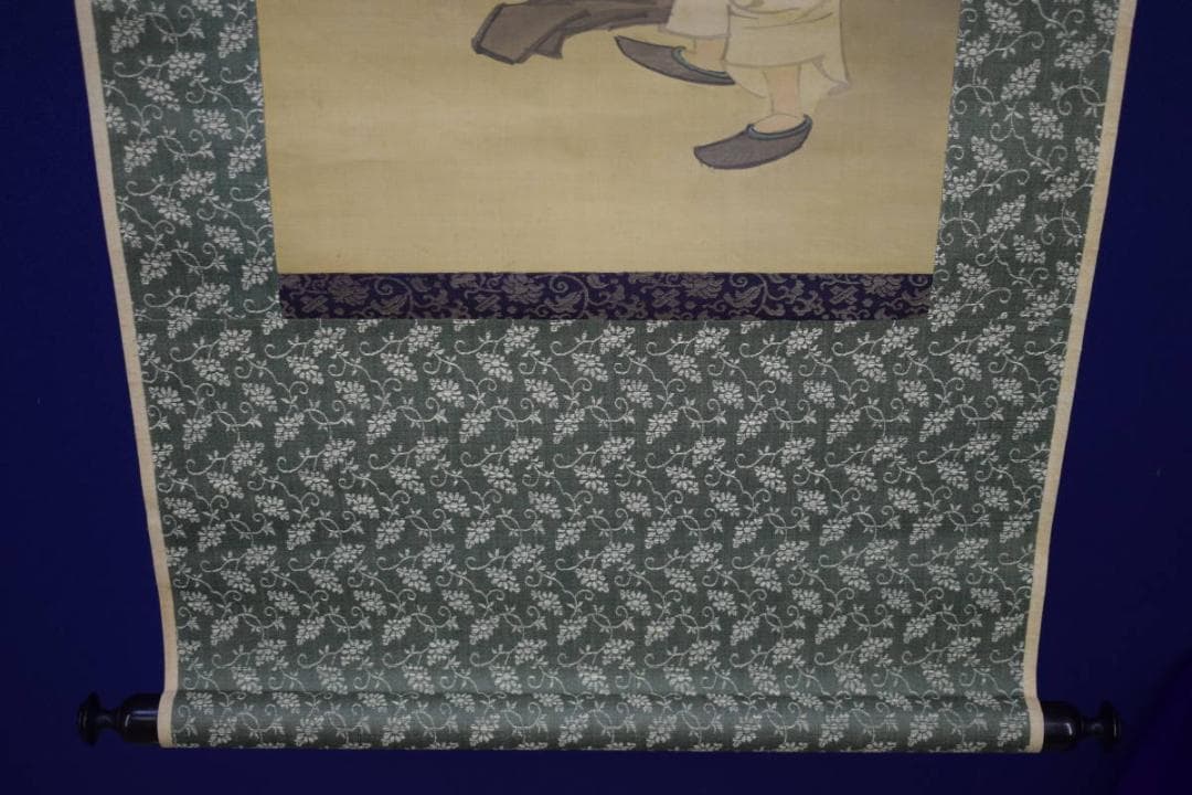 真作/旭山/陳人/美人画/金泥/布袋屋掛軸HH-893 - メルカリ