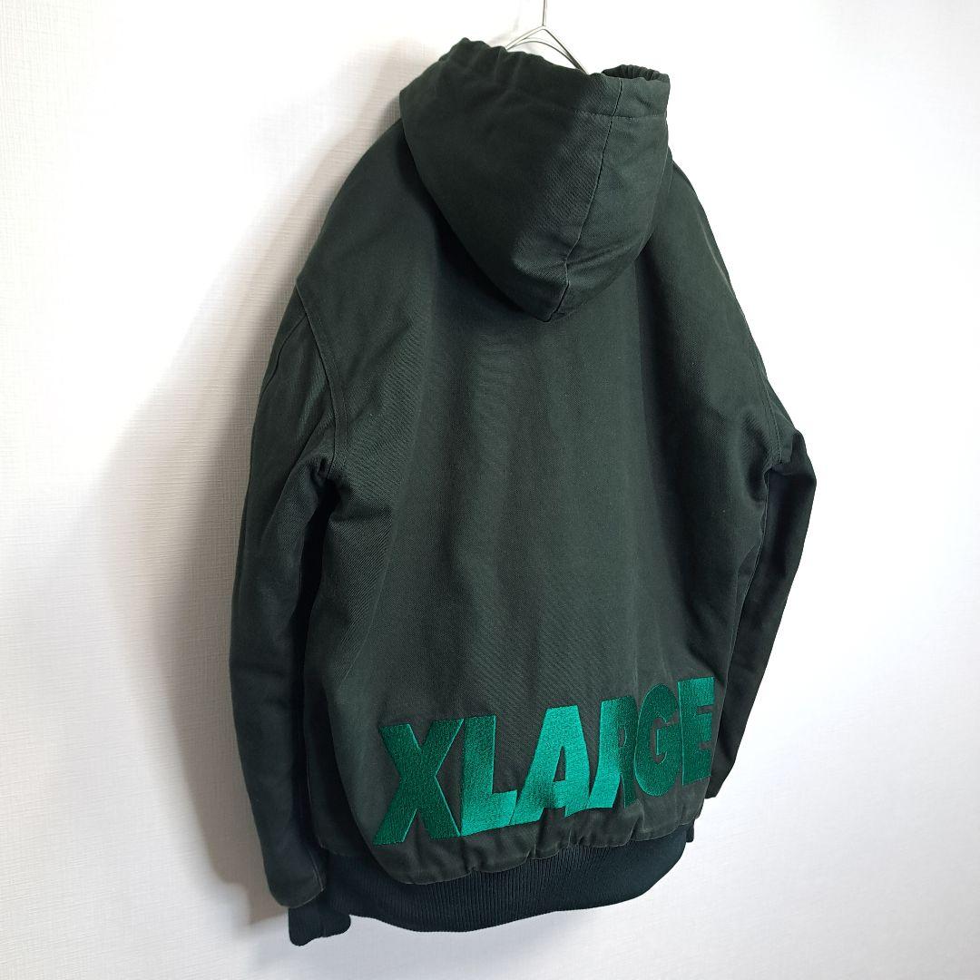 美品/コムドットゆうた着用】X-LARGE アクティブジャケット グリーン S