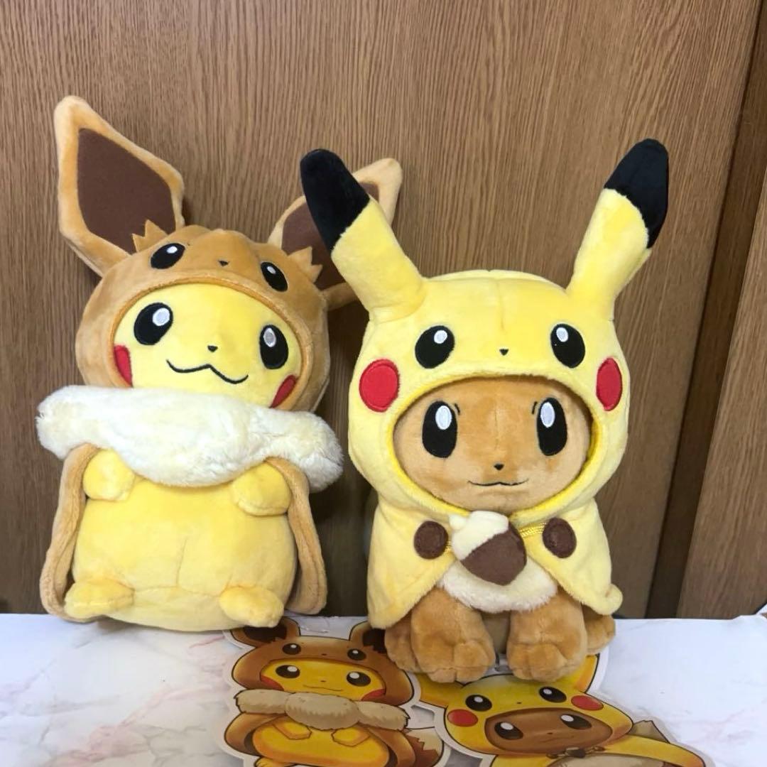 ピカチュウポンチョ イーブイ ピカチュウ