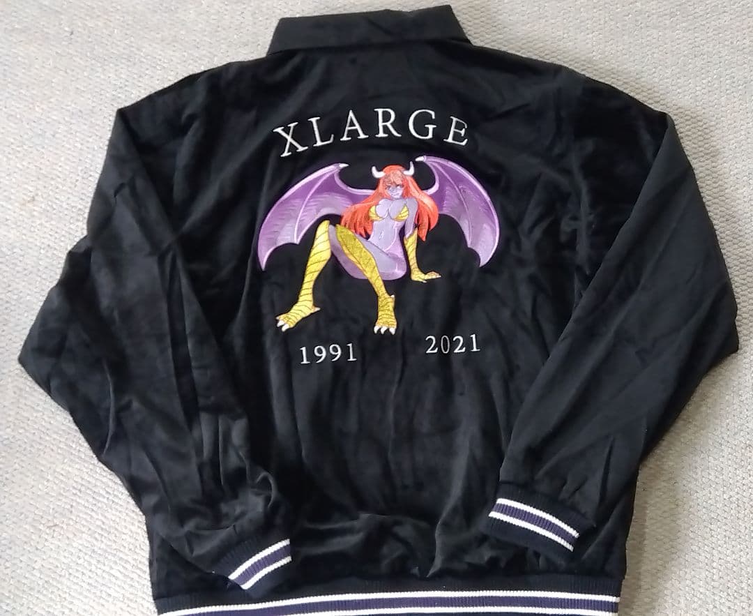 XLARGE エクストララージベロアスーベニアジャケット ハーピィ柄 M