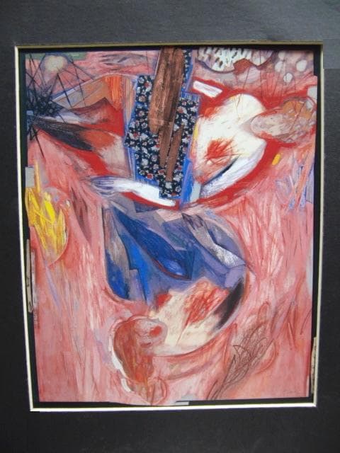 木原正徳、【ひとかたち（桃色の露）】、希少な画集画、新品高級額 額装付