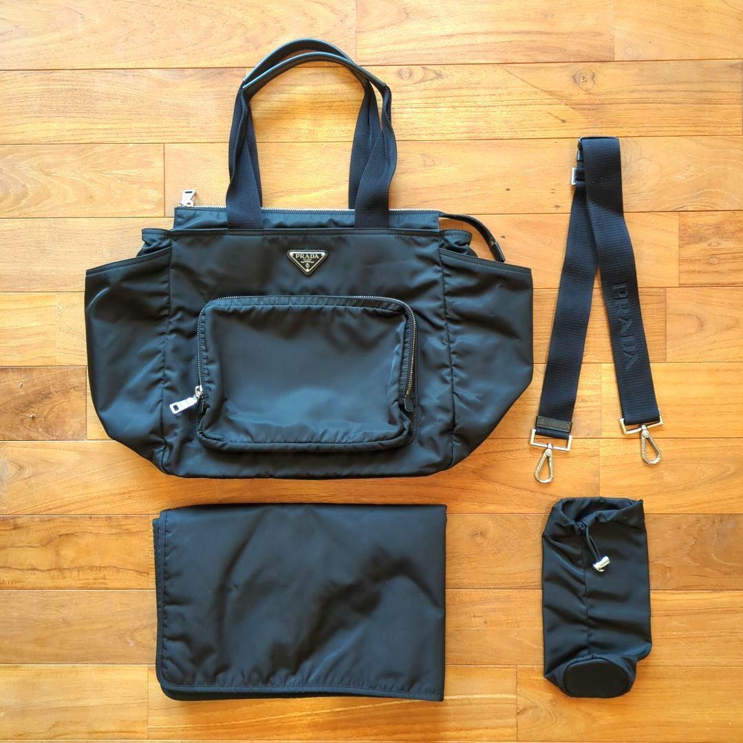 完品 美品◆PRADA　ベビーバッグ　マザー　2way ナイロン ショルダー