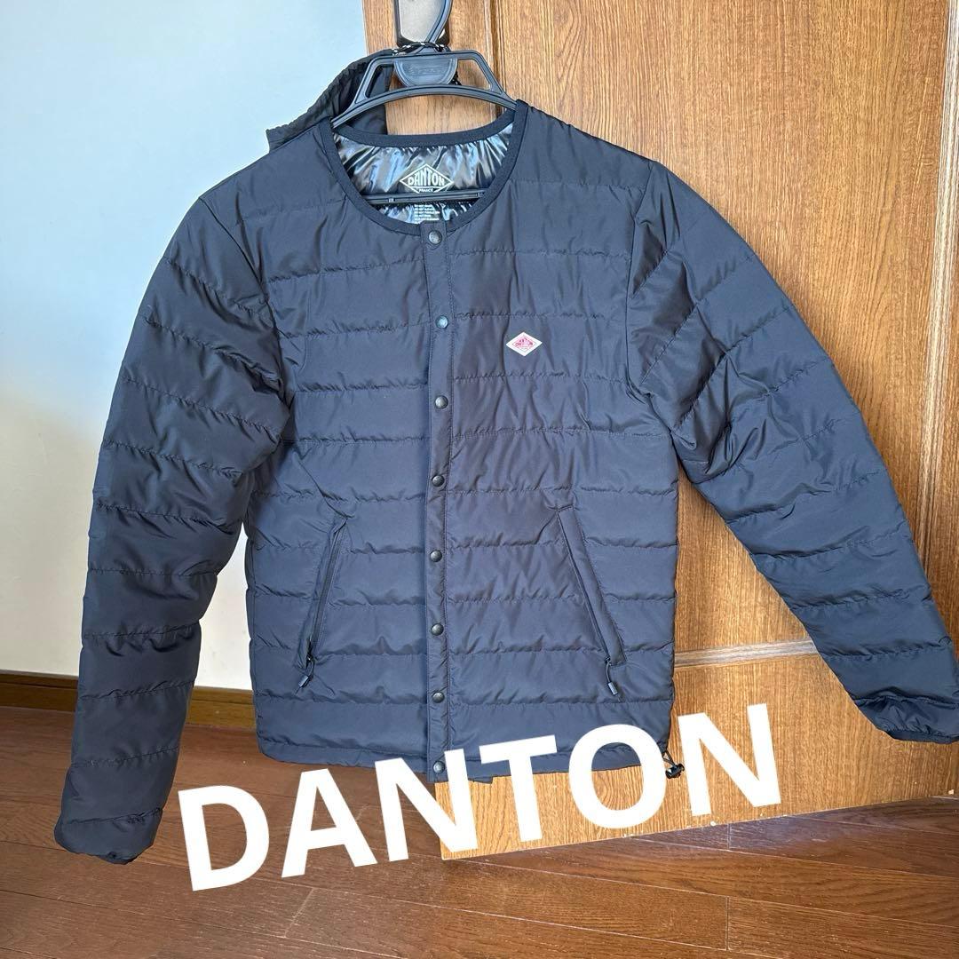 【早い者勝ち】DANTON ダントン Sサイズ　ノーカラーインナーダウン