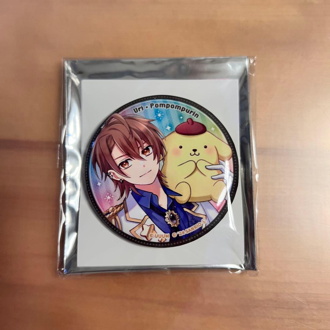 うり 等身 】 缶バッジ カラフルピーチ サンリオ からぴち - メルカリ
