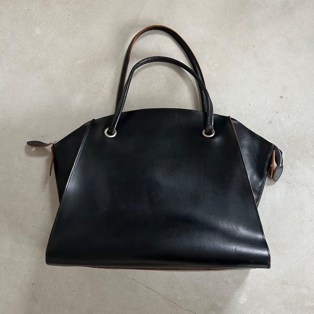 コムデギャルソン　ブラックレザー　ドクターバック　黒　本革