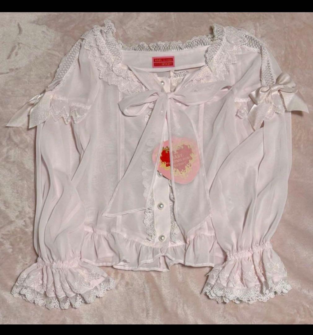 未使用タグ付き Pearl Bouquetブラウス ピンク - メルカリ