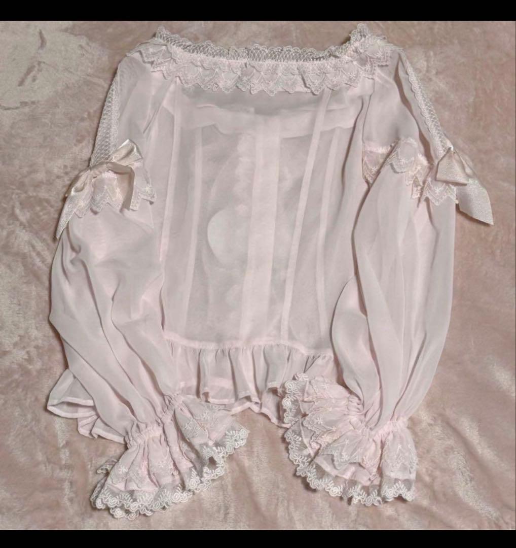 未使用タグ付き Pearl Bouquetブラウス ピンク - メルカリ