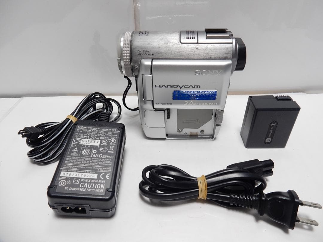 動作品　Mini DV　ソニーデジタルビデオカメラ　SONY DCR-PC350