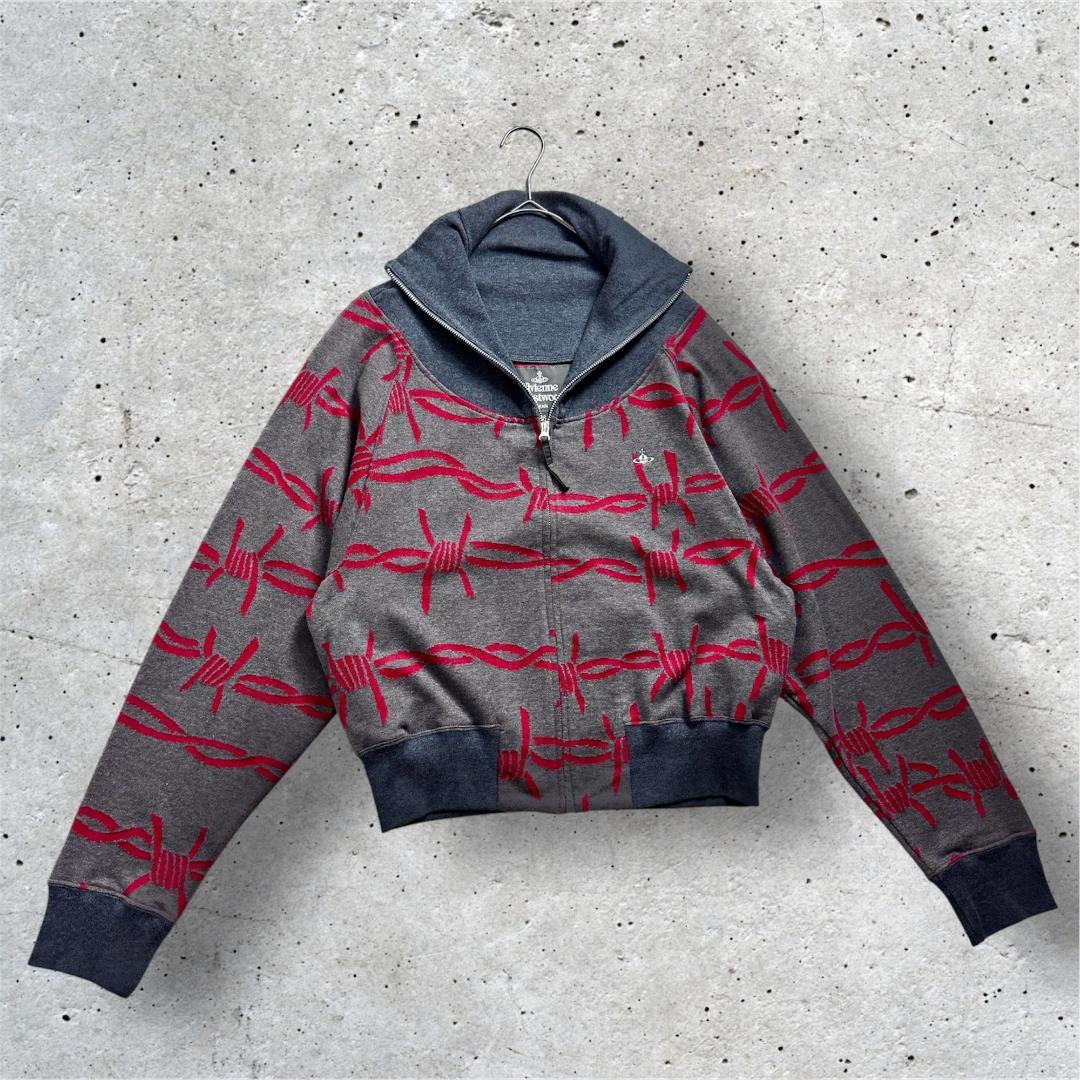 最高デザイン☆フルジップ】ヴィヴィアン オーブ刺繍 スウェット