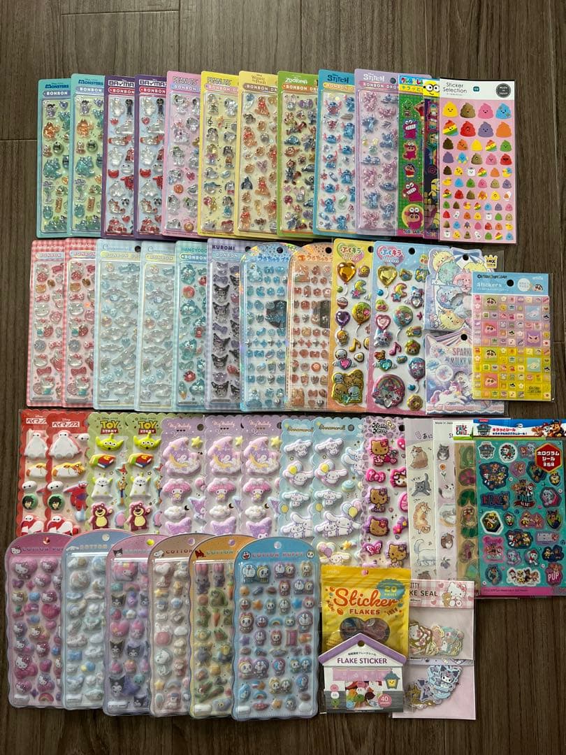 【正規品】ボンボンドロップシールなどのシールまとめ売り【全50コ】