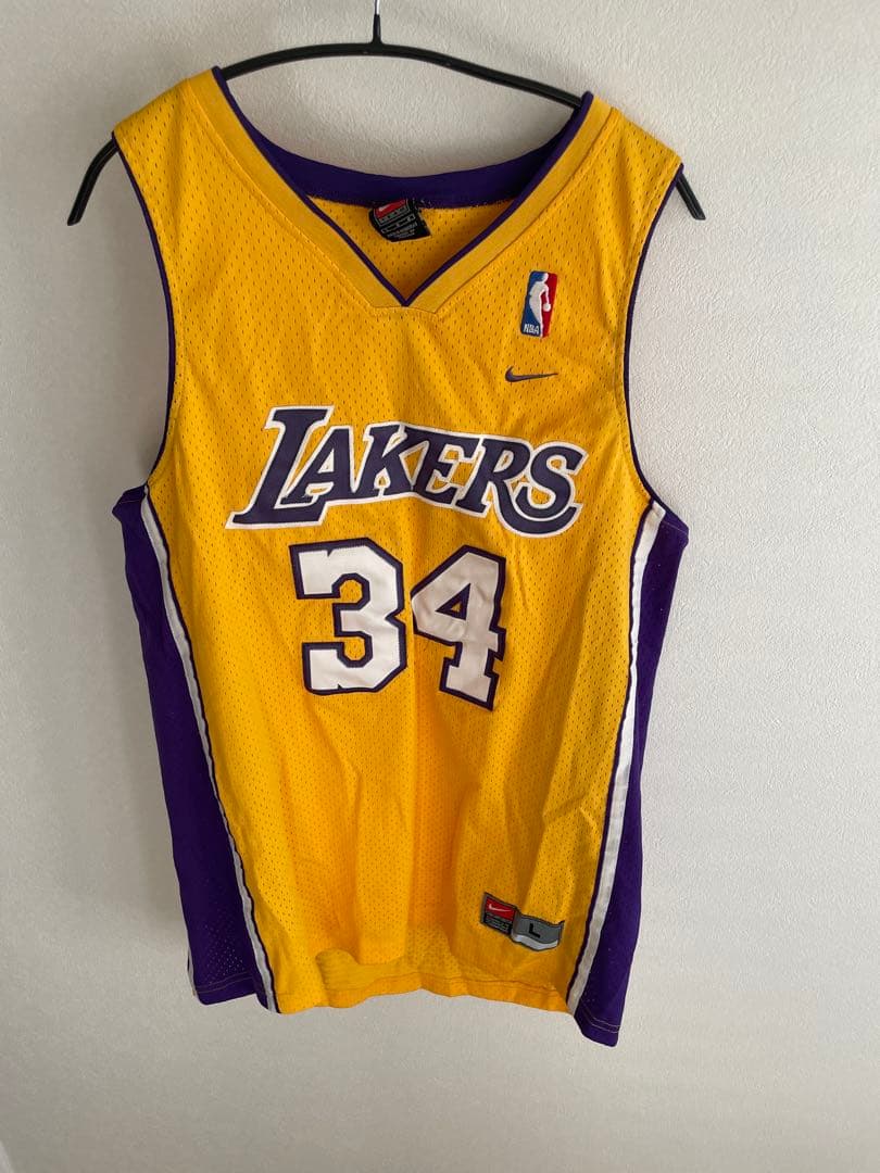 NBA ユニフォーム LAKERS　NIKE製　シャキール　オニール　L
