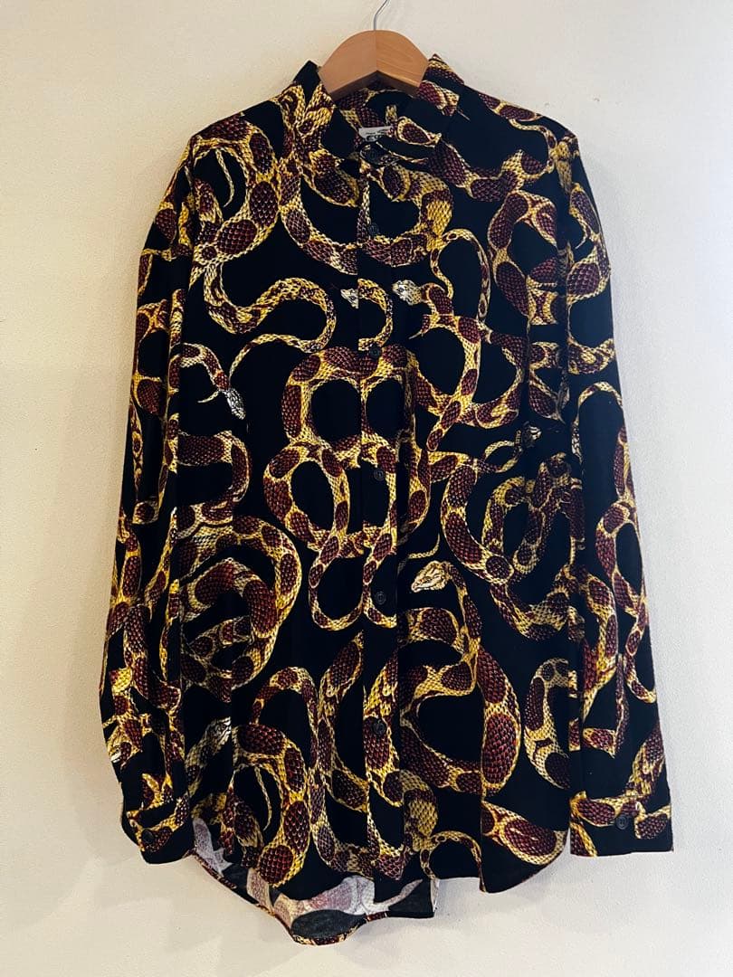 現行限定品 CALEE スネーク柄 フランネル オーバーサイズシャツ Lサイズ 現行限定品 CALEE スネーク柄 フランネル オーバーサイズシャツ L