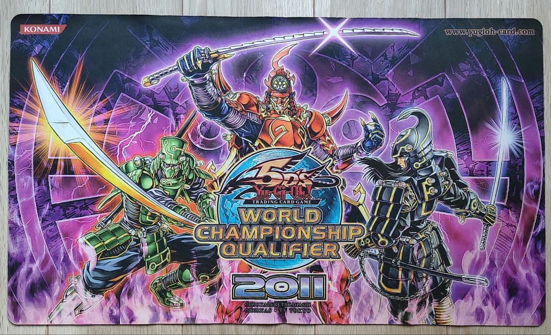 遊戯王 公式 プレイマット 六武衆 WCQ 2011 開封済