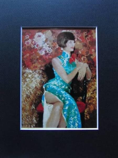 宮永　岳彦、凰、希少画集画、新品額装付