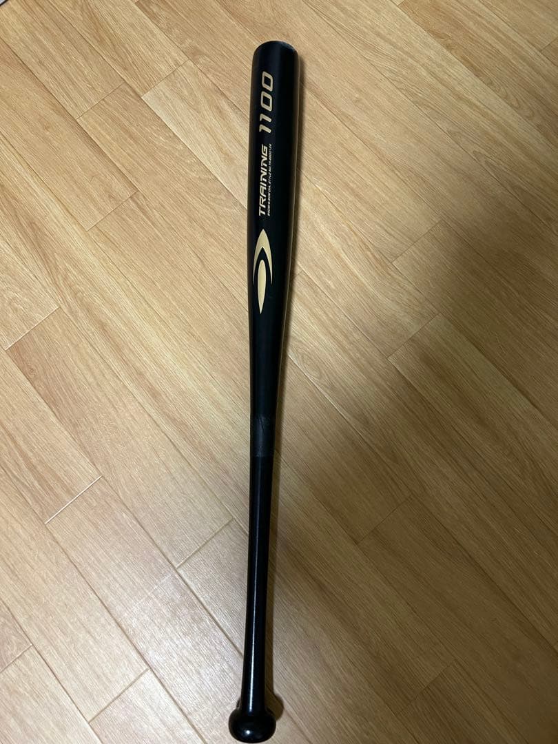 トレーニングバット 1100 黒 2024モデル】JB 硬式 軟式 竹バット トレーニングバット 82cm 750g