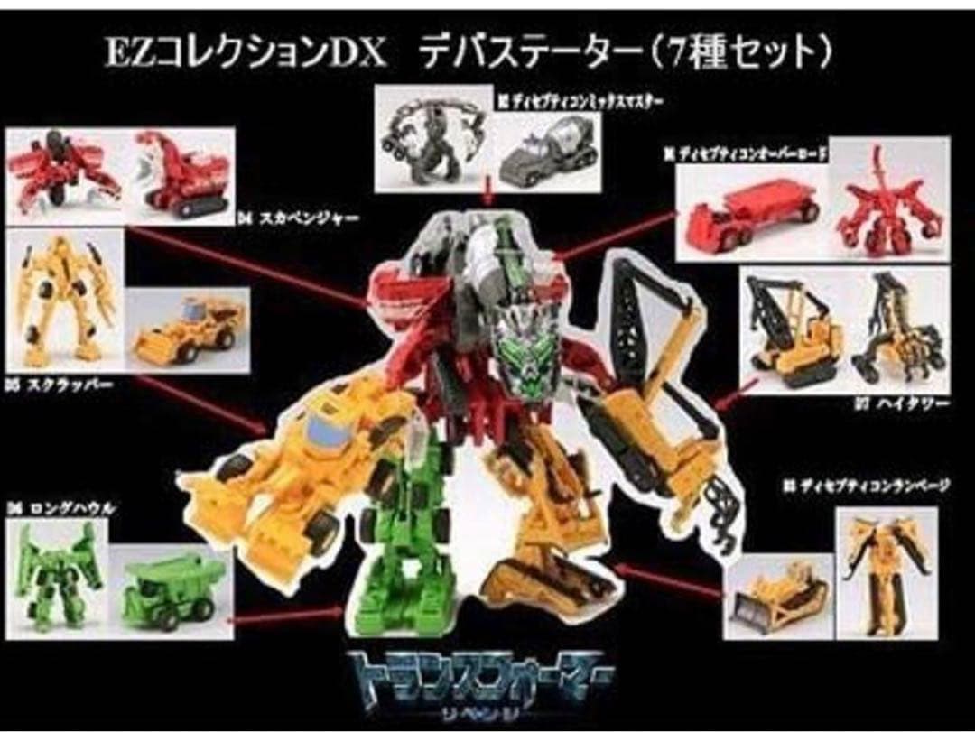 トランスフォーマーリベンジ EZコレクションDX デバステーター 7種