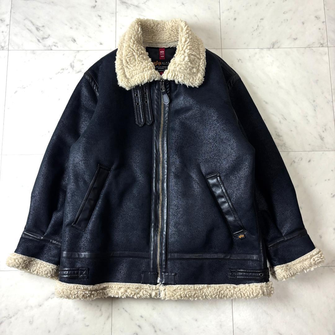 ALPHA アルファインダストリーズ M エコ ムートンジャケット ミリタリー