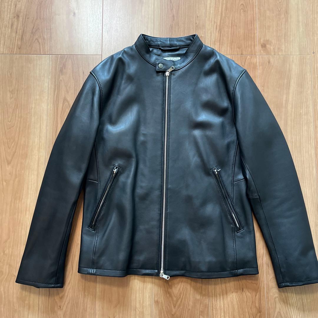 【美品】ユナイテッドアローズ　シングルライダースジャケット　Lサイズ