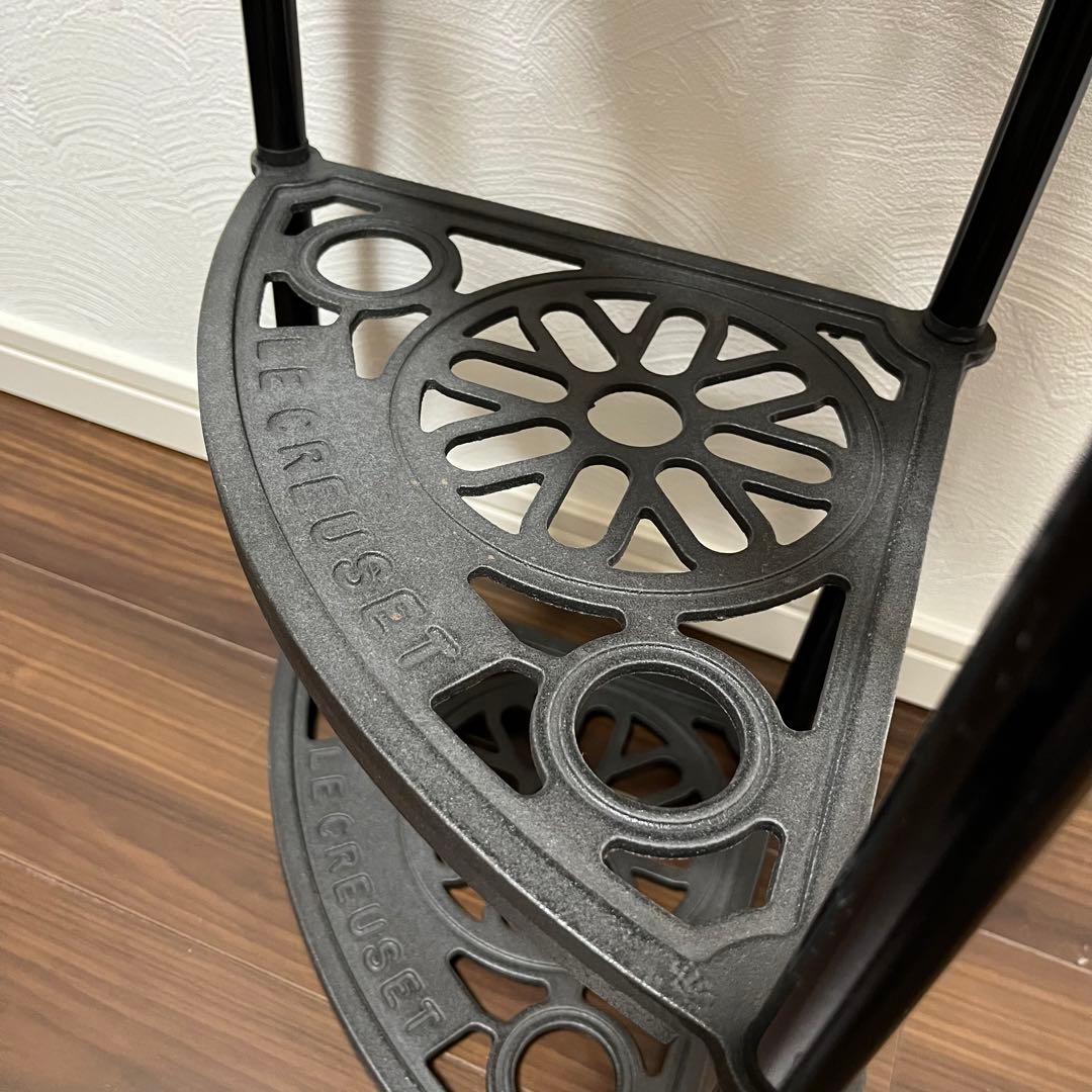 ルクルーゼ ポットスタンド 黒 マットブラック - メルカリ