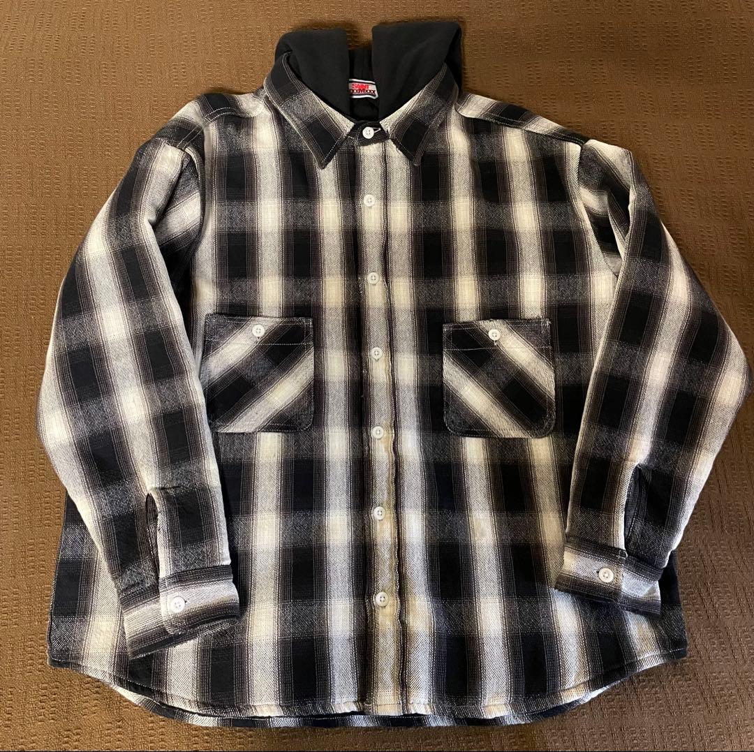 SAINT MICHAEL セントマイケル チェック シャツ パーカ M