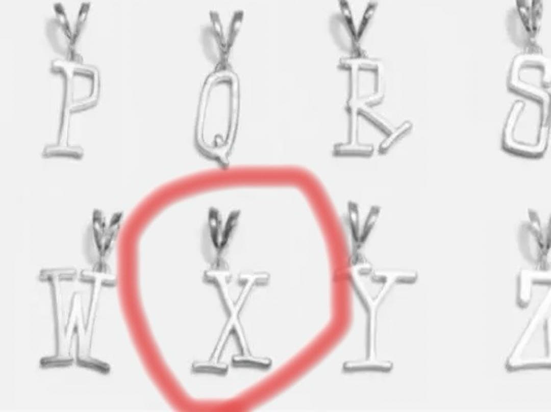 STUSSY アルファベットペンダント トップ　シルバー ステューシー