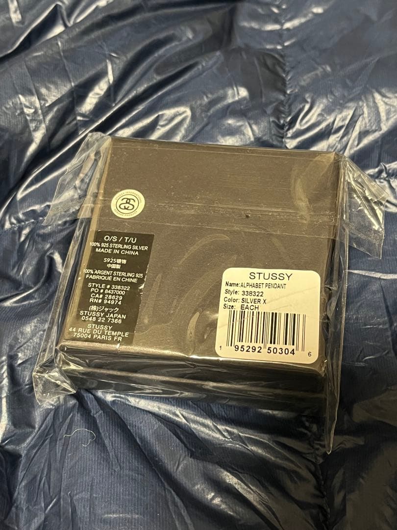 STUSSY アルファベットペンダント トップ シルバー ステューシー