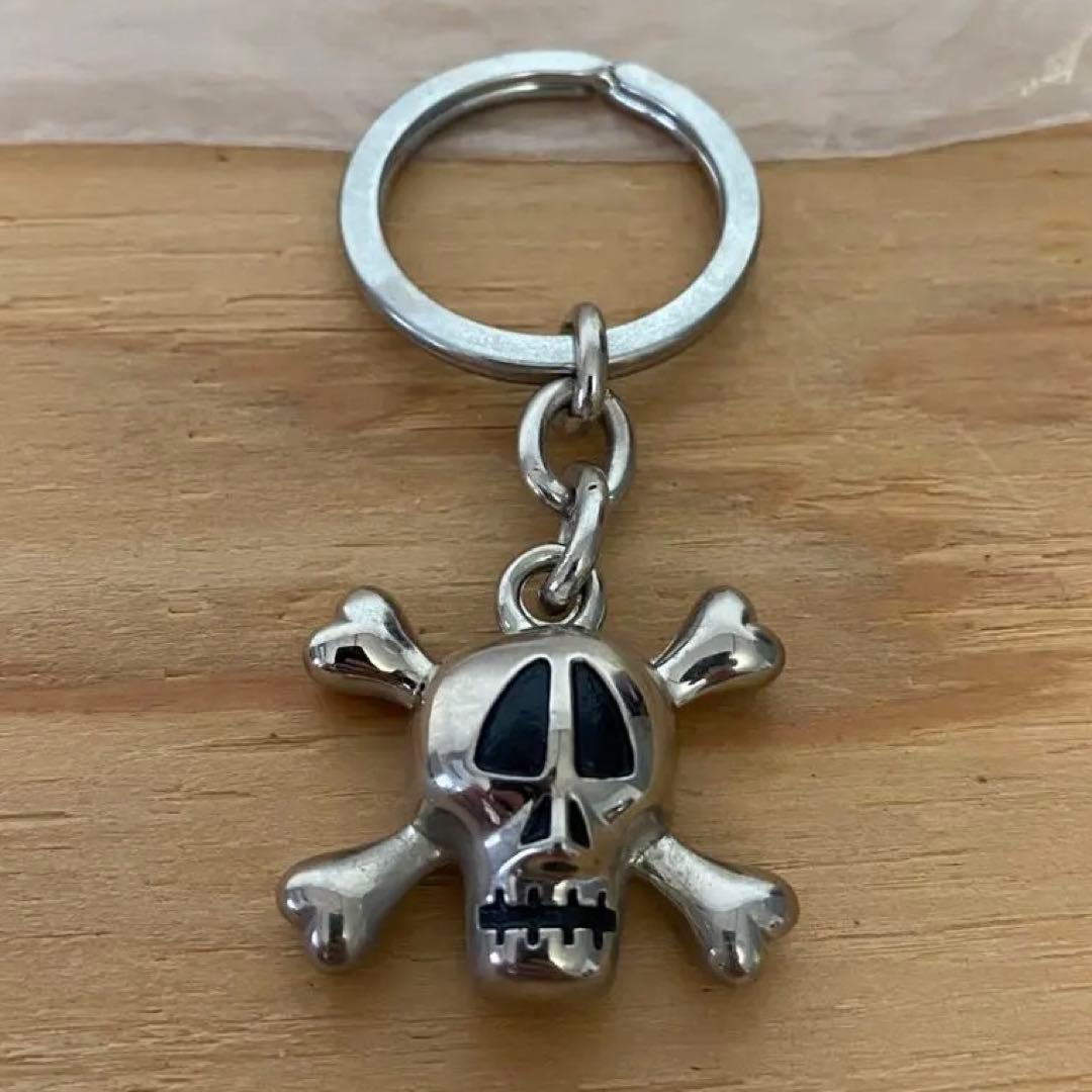 【未使用・美品】STUSSY スカル キーホルダー ステューシー スカルボーン