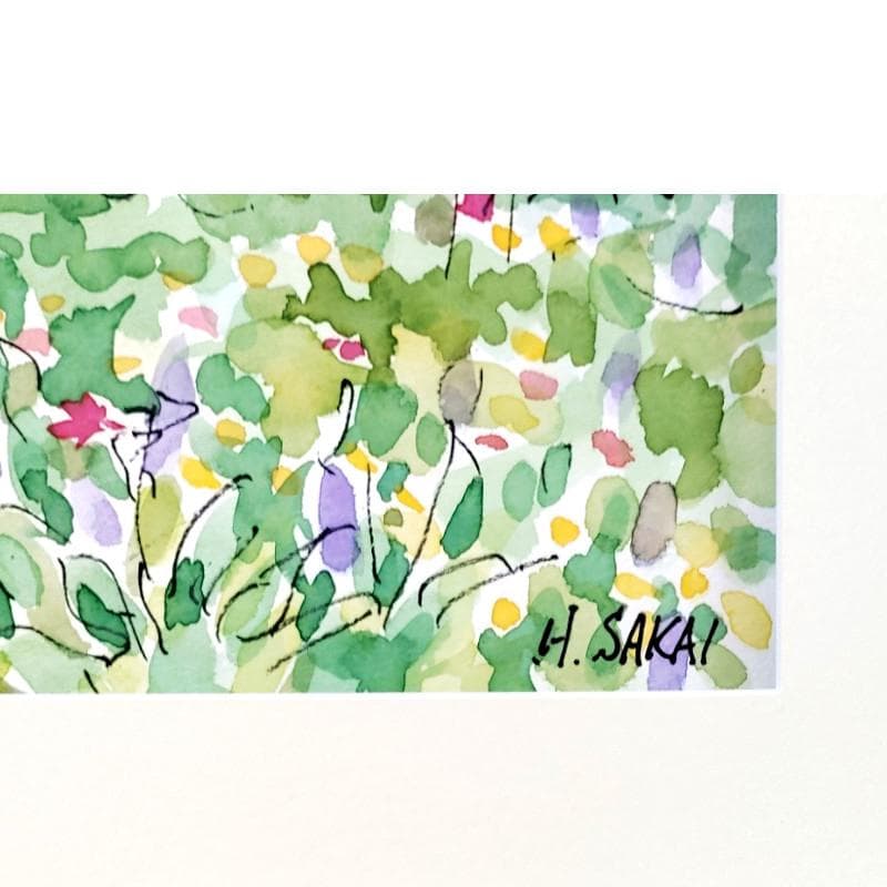 ☆ 境　肇 ☆「大雪　トムラウシ山」水彩画　大衣　新品額！