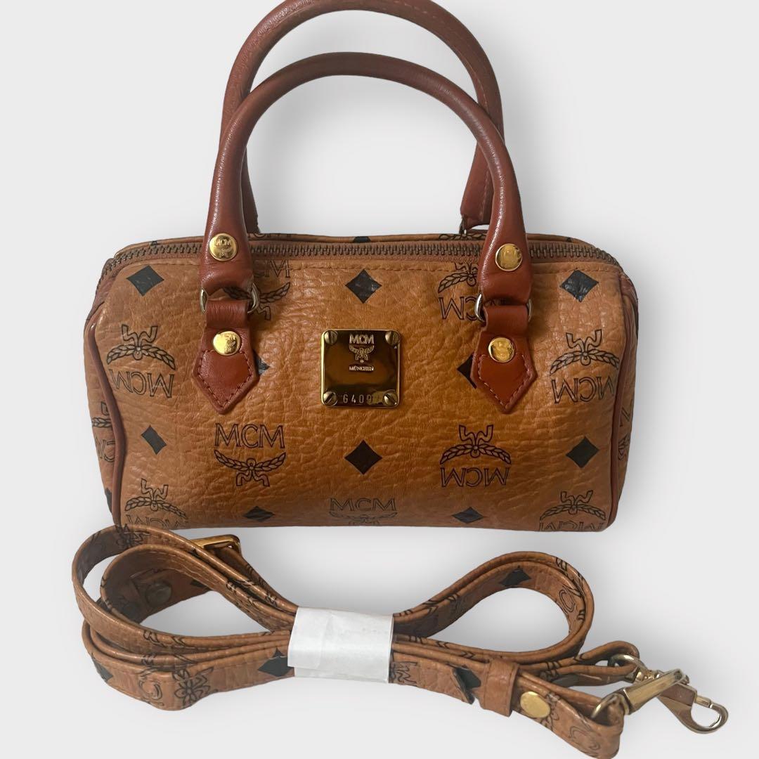 ほぼ新品 美品 MCM ボストン ショルダー